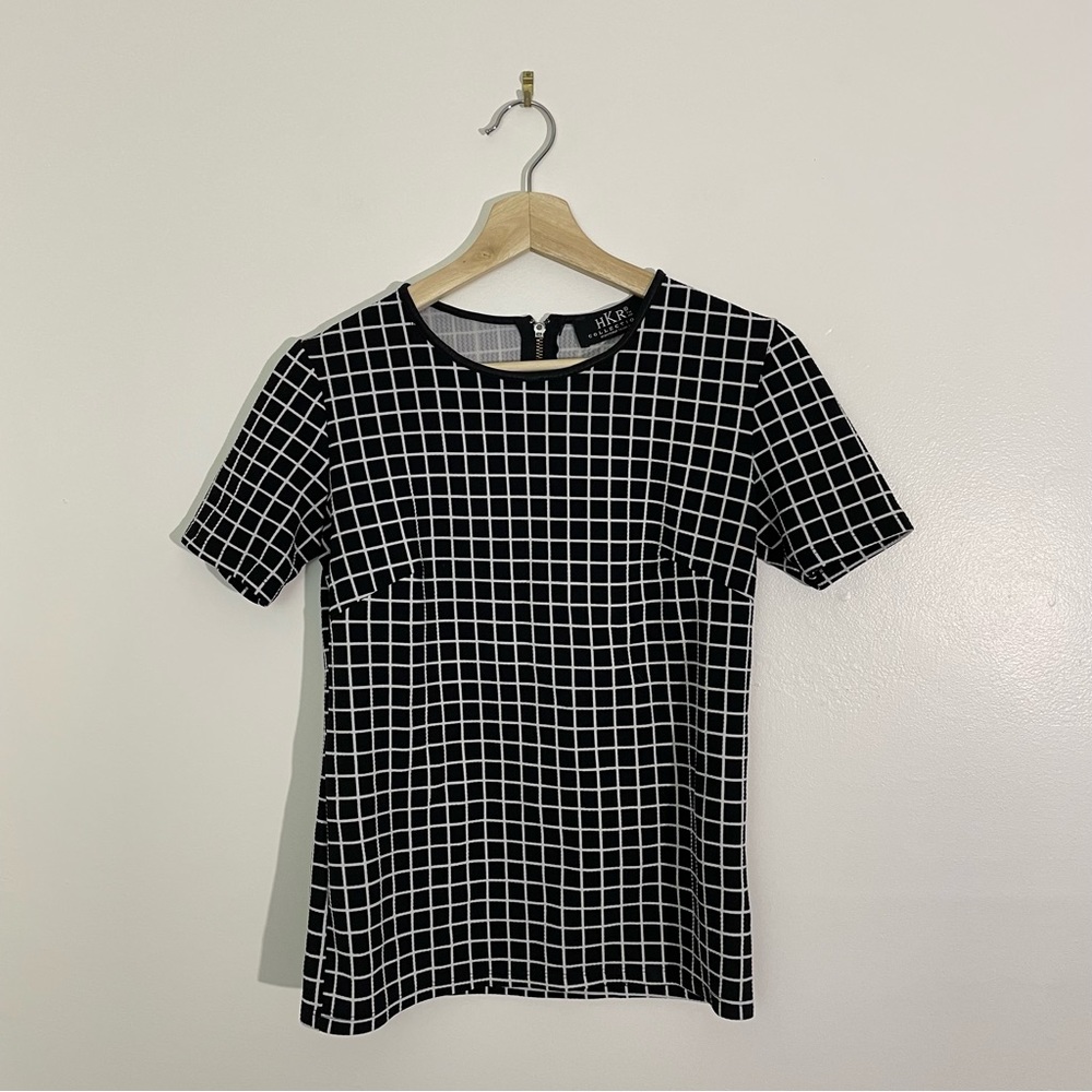 Vintage | Black and White Geometric Tee